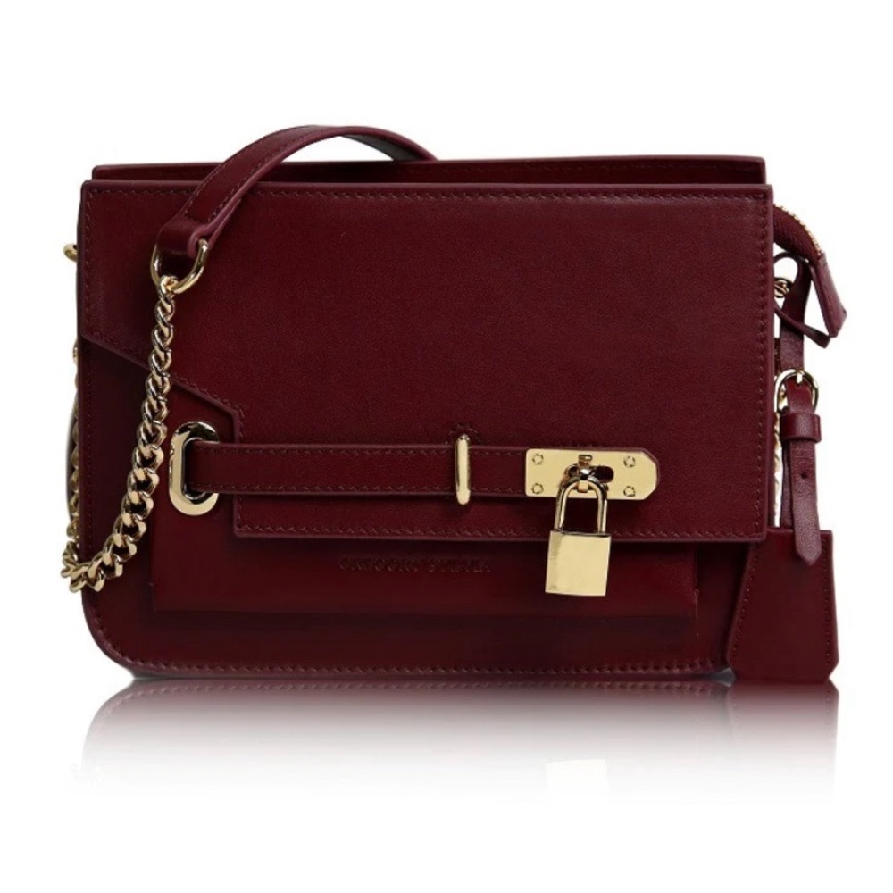 NWT Italian Leather Agnes Crossbody by Gregory Sylvia